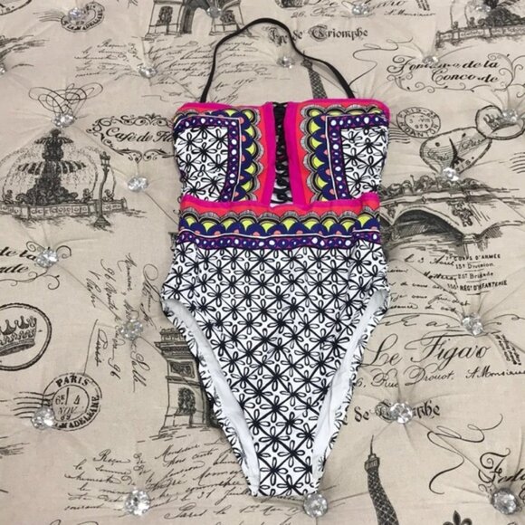 TRINA TURK Tanzania Bandeau One-piece Swimsuit - Picture 4 of 8